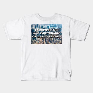 I Survived The Earthquake Kids T-Shirt